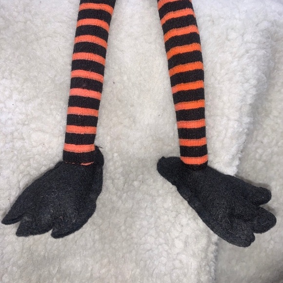 Halloween Owl clown shelf sitter 19" long weighted bottom dangling legs - Picture 6 of 13